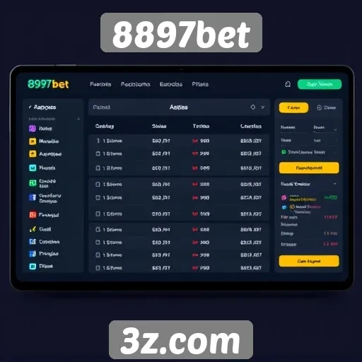 Interface do site 8897bet é fácil de usar